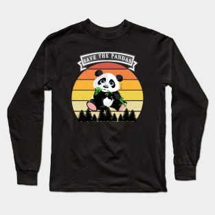 save the panda Long Sleeve T-Shirt